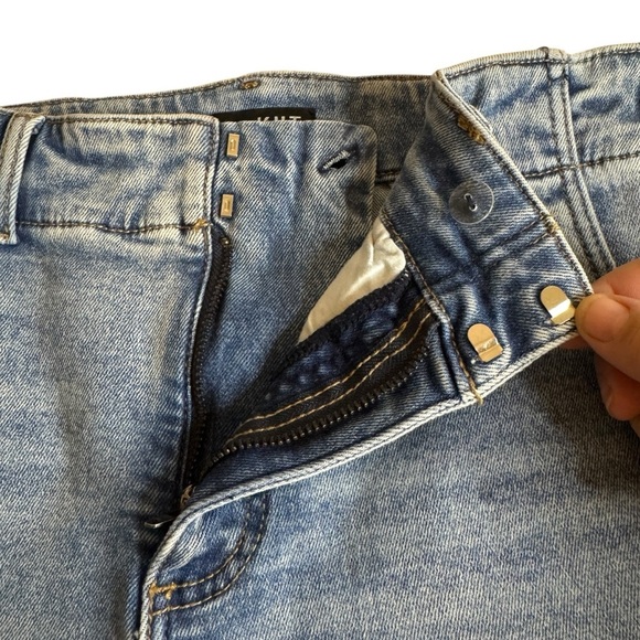Kut from the Kloth Reese Straight leg zipper hem cropped jeans 4 L - Picture 8 of 15